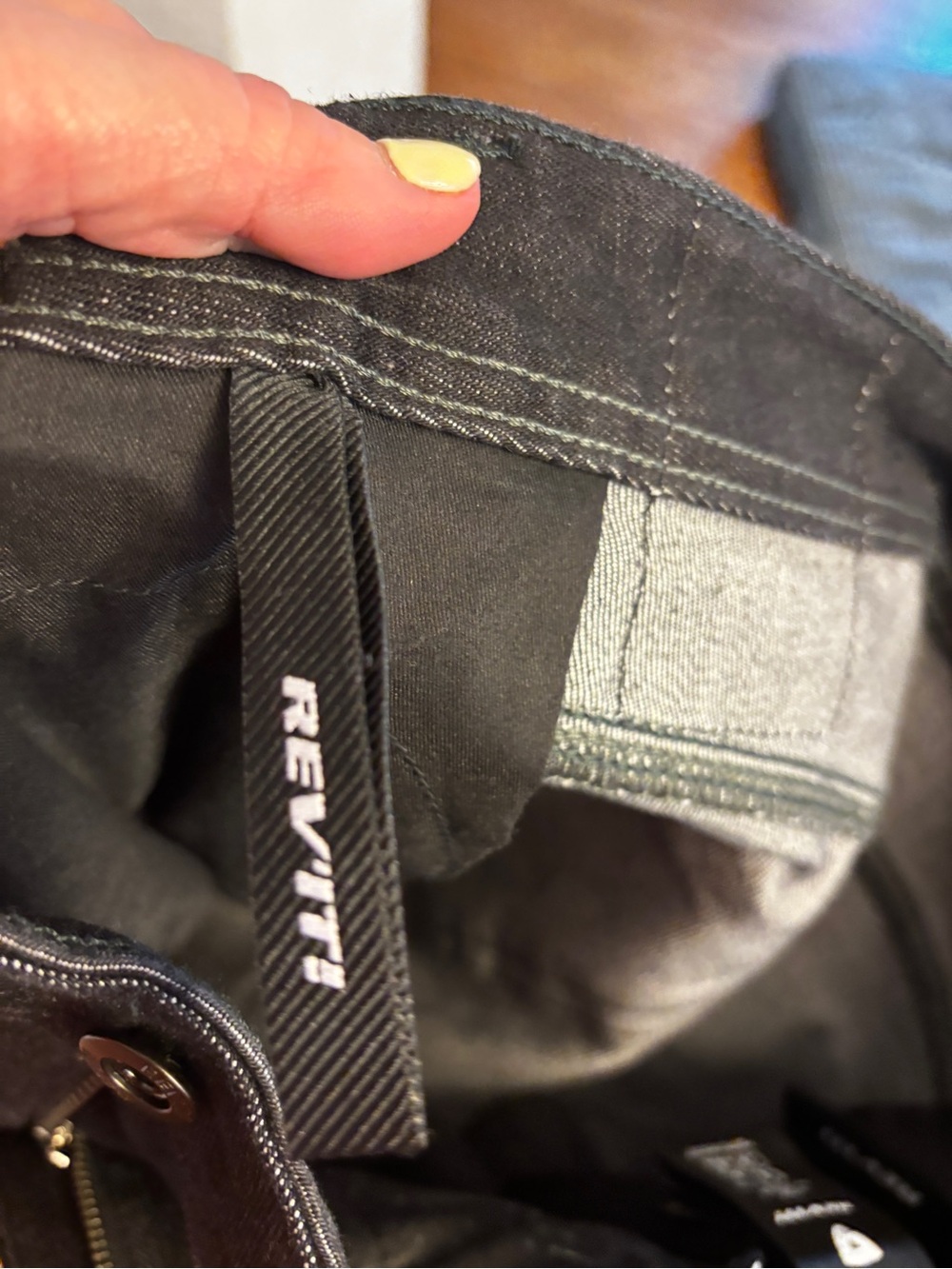 Nwot Rev’ it Lombard 3 Black High-Rise Straight motorcycle Jeans size 28 unisex - Picture 6 of 13